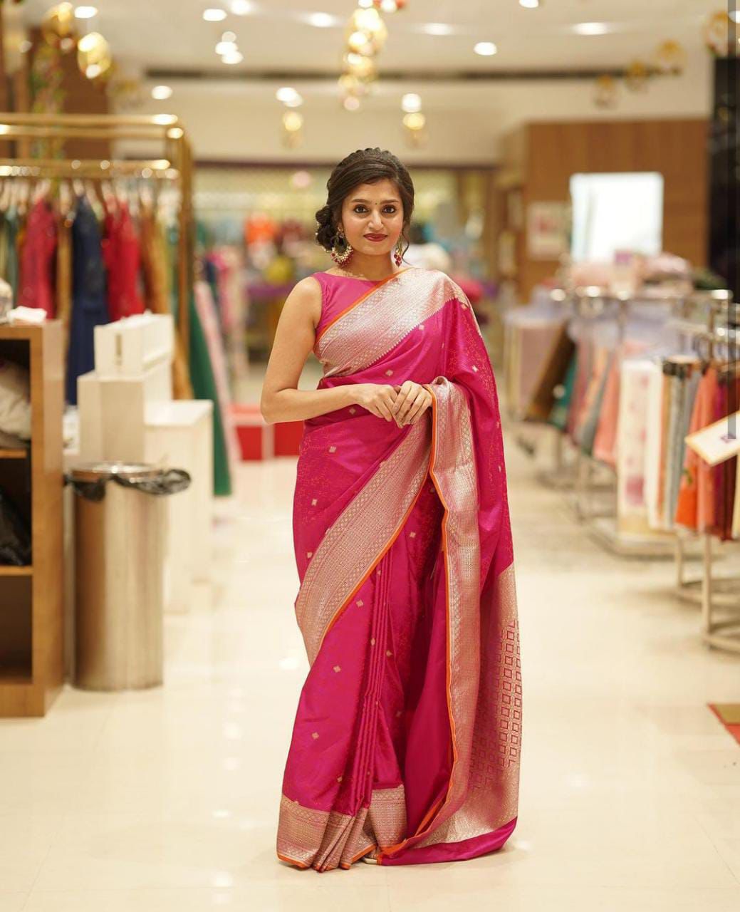 KPR 260 Pink in Color Soft Lichi SilkOn All Over Designer Work Saree . Grab it for ₹1399. Delivery 4-6 Working Days. Shop now. | Sarees, Bollywood Sarees, Creative Sarees, Designer Sarees, Embroidered Sarees, Ethnic Saree, Modern Digital sarees, Party Wear Sarees