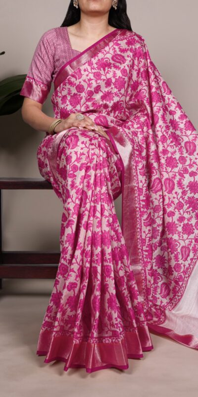 YNF 7055 Pink in Tasar Silk With Viscose Border Lace Work & Lace Border Saree. Exclusive Offer ₹1699. Delivery 4-6 Working Days. Shop now. | Sarees, Bollywood Sarees, Creative Sarees, Designer Sarees, Embroidered Sarees, Ethnic Saree, Modern Digital sarees, Party Wear Sarees