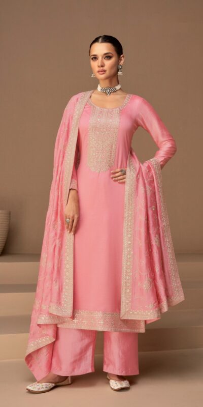 FC 9522 Pink Vichitra Salwar Suitwith Embroidery Work & Stone Work. Exclusive Offer ₹2499. Delivery 4-6 Working Days. Shop now. | Jump Suits, Tops & Bottoms, Track Suits, Salwar suit, Casual Suits, Creative suits, Designer Suits, Palazzo Suits, Party Wear Suits, Patiala Suits, Straight Suits, Trendy Wear