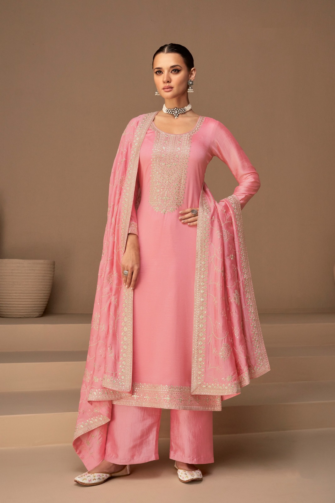 FC 9522 Pink Vichitra Salwar Suitwith Embroidery Work & Stone Work. Exclusive Offer ₹2499. Delivery 4-6 Working Days. Shop now. | Jump Suits, Tops & Bottoms, Track Suits, Salwar suit, Casual Suits, Creative suits, Designer Suits, Palazzo Suits, Party Wear Suits, Patiala Suits, Straight Suits, Trendy Wear