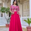 Ram 142 Pink Vichitra Lehenga Choli with Embroidery Work & Thread Embroidery. Introductory Price ₹2549. Delivery 4-6 Working Days. Shop now. | Lehenga, Bollywood Lehenga, Creative Lehenga, Designer Lehenga, Embroidered Lehenga, Party Wear Lehenga