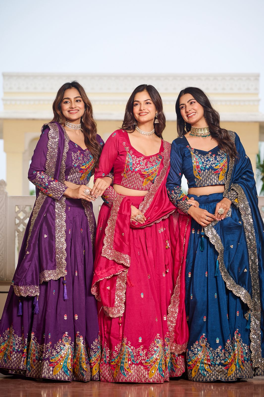 Ram 113 Pink Color Vichitra Lehenga Choli with Embroidery Work. Exclusive Offer ₹3099. Delivery 4-6 Working Days. Shop now. | Lehenga, Bollywood Lehenga, Creative Lehenga, Designer Lehenga, Embroidered Lehenga, Party Wear Lehenga