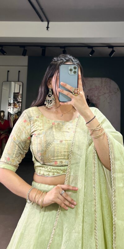 LNB 1100 Pista with Bead Work & Sequins Work. Allen Crush Lehenga Choli Best Price ₹3299. Delivery 4-6 Working Days. Shop now. | Lehenga, Bollywood Lehenga, Creative Lehenga, Designer Lehenga, Embroidered Lehenga, Party Wear Lehenga