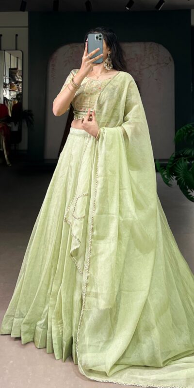 LNB 1100 Pista with Bead Work & Sequins Work. Allen Crush Lehenga Choli Best Price ₹3299. Delivery 4-6 Working Days. Shop now. | Lehenga, Bollywood Lehenga, Creative Lehenga, Designer Lehenga, Embroidered Lehenga, Party Wear Lehenga