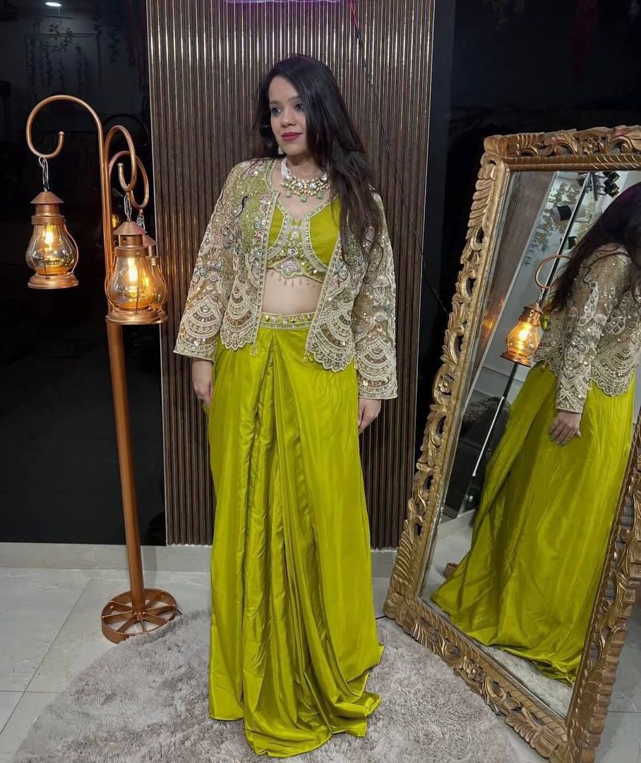 BD 1802 Pista Butterfly Net Dhoti Suit with Sequins Work & Embroidery Work. Get it for ₹2449. Delivery 4-6 Working Days. Shop now. | Jump Suits, Tops & Bottoms, Track Suits, Salwar suit, Casual Suits, Creative suits, Designer Suits, Palazzo Suits, Party Wear Suits, Patiala Suits, Straight Suits, Trendy Wear