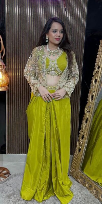 BD 1802 Pista Butterfly Net Dhoti Suit with Sequins Work & Embroidery Work. Get it for ₹2449. Delivery 4-6 Working Days. Shop now. | Jump Suits, Tops & Bottoms, Track Suits, Salwar suit, Casual Suits, Creative suits, Designer Suits, Palazzo Suits, Party Wear Suits, Patiala Suits, Straight Suits, Trendy Wear