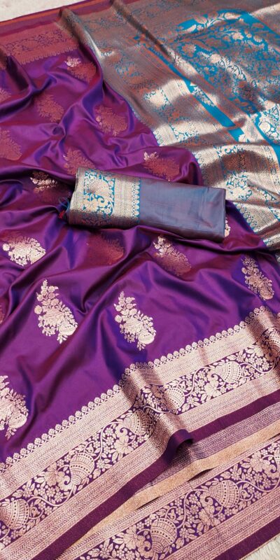 MB 1027 Purple in Banarasi Silk Zari Work & Lace Work Saree . Available at ₹1999 only. Delivery 4-6 Working Days. Shop now. | Sarees, Bollywood Sarees, Creative Sarees, Designer Sarees, Embroidered Sarees, Ethnic Saree, Modern Digital sarees, Party Wear Sarees