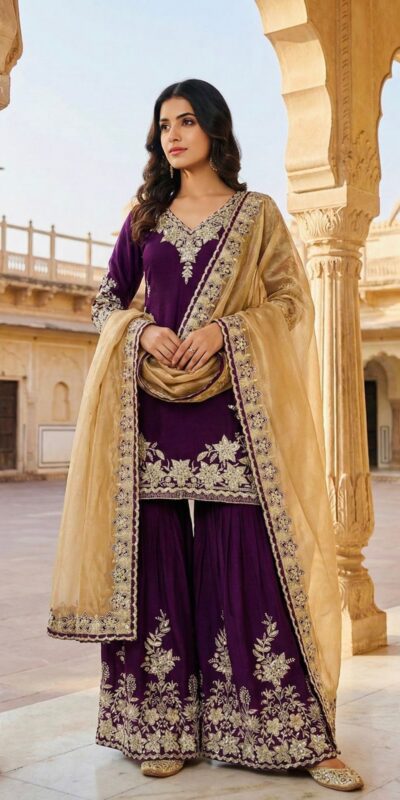 SRK 5244 Purple in Chinon Silk Lace Work & Embroidery Work Salwar Suit . Special Price ₹2399. Delivery 4-6 Working Days. Shop now. | Jump Suits, Salwar suit, Casual Suits, Creative suits, Designer Suits, Palazzo Suits, Party Wear Suits, Patiala Suits, Straight Suits