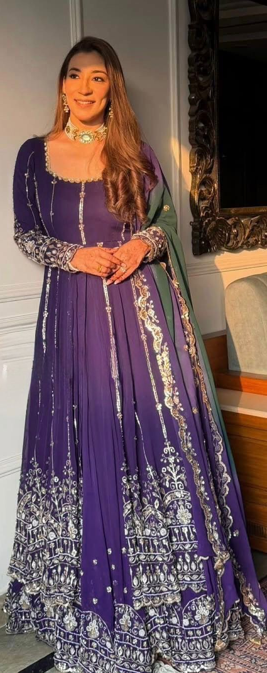 RTC 5949 Purple in Faux Georgette Lace Work & Digital Print Lehenga Choli . Grab it for ₹2449. Delivery 4-6 Working Days. Shop now. | Lehenga, Bollywood Lehenga, Creative Lehenga, Designer Lehenga, Embroidered Lehenga, Party Wear Lehenga