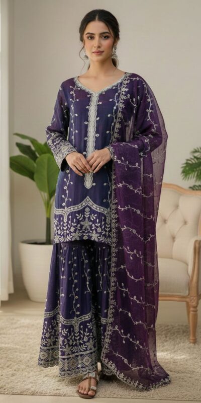 SSR 533 Purple Color Fendy Silk Salwar Suit with Embroidery Work. Affordable Price ₹2149. Delivery 4-6 Working Days. Shop now. | Jump Suits, Salwar suit, Casual Suits, Creative suits, Designer Suits, Palazzo Suits, Party Wear Suits, Patiala Suits, Straight Suits