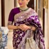 KP 6077 Purple in Soft Lichi Silk Designer Work Saree . Wedding, Party, Festive, Events Special Price ₹1399. Delivery 4-6 Working Days. Shop now. | Sarees, Bollywood Sarees, Creative Sarees, Designer Sarees, Embroidered Sarees, Ethnic Saree, Modern Digital sarees, Party Wear Sarees