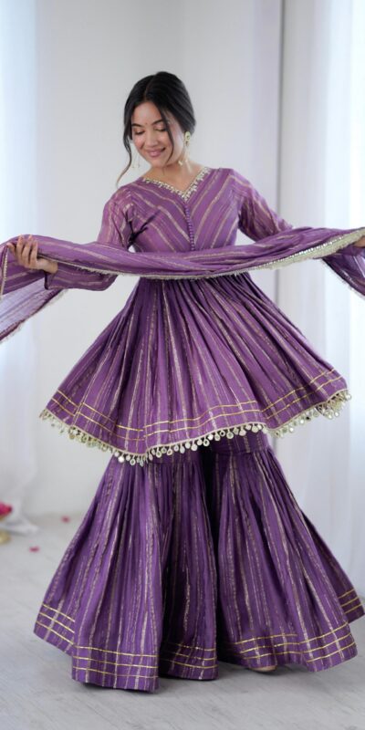 SRK 5300 Purple Mal Chanderi With Lace Work & Mirror Work Salwar Suit . Get it for ₹2099. Delivery 4-6 Working Days. Shop now. | Jump Suits, Tops & Bottoms, Track Suits, Salwar suit, Casual Suits, Creative suits, Designer Suits, Palazzo Suits, Party Wear Suits, Patiala Suits, Straight Suits, Trendy Wear