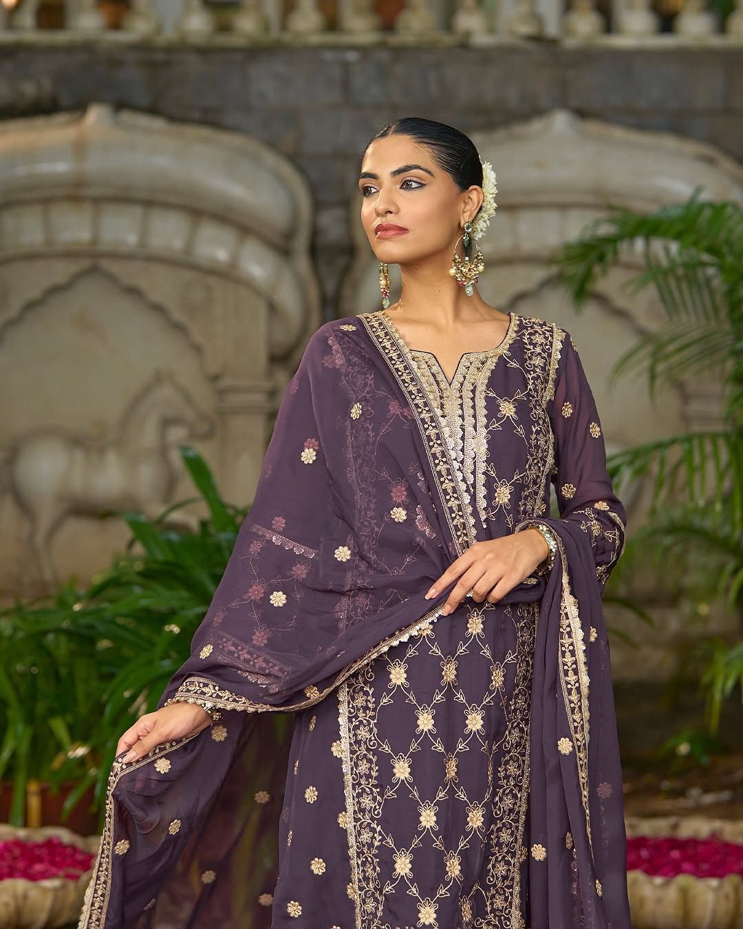 ZSR 3153 Purple in Color Pure Chinnon Embroidery Work Salwar Suit. Special Price ₹2149. Delivery 4-6 Working Days. Shop now. | Jump Suits, Tops & Bottoms, Track Suits, Salwar suit, Casual Suits, Creative suits, Designer Suits, Palazzo Suits, Party Wear Suits, Patiala Suits, Straight Suits, Trendy Wear