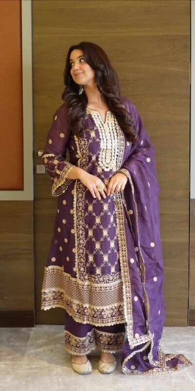 ZSR 3153 Purple in Color Pure Chinnon Embroidery Work Salwar Suit. Special Price ₹2149. Delivery 4-6 Working Days. Shop now. | Jump Suits, Tops & Bottoms, Track Suits, Salwar suit, Casual Suits, Creative suits, Designer Suits, Palazzo Suits, Party Wear Suits, Patiala Suits, Straight Suits, Trendy Wear