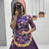 Purple Pure Fendy Thread Work Lehenga Choli