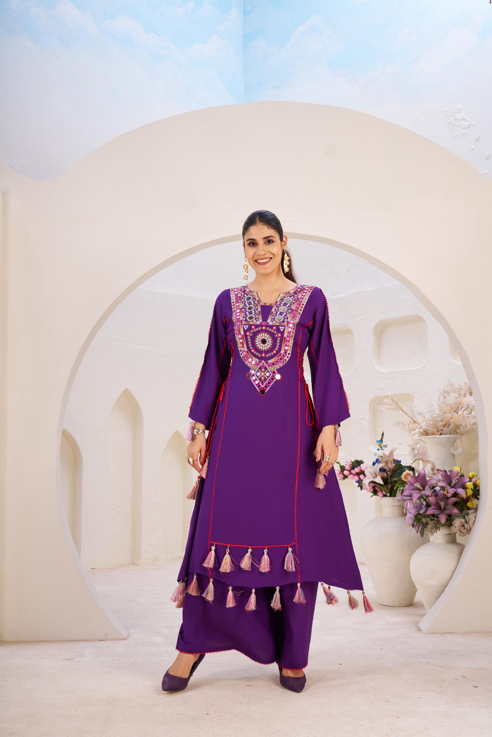 KD 1516 Purple Rayon Thread With Real Mirror Work Salwar Suit. Wedding, Party, Festive, Events, Best Price ₹1999. Delivery 4-6 Working Days. Shop now. | Jump Suits, Tops & Bottoms, Track Suits, Salwar suit, Casual Suits, Creative suits, Designer Suits, Palazzo Suits, Party Wear Suits, Patiala Suits, Straight Suits, Trendy Wear