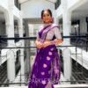 KPR 214 Purple Soft Lichi Silk Saree Perfect for Wedding, Party, Family Gatherings, Housewarming, Haldi – . Introductory Price ₹1299. Delivery 4-6 Work | Sarees, Bollywood Sarees, Creative Sarees, Designer Sarees, Embroidered Sarees, Ethnic Saree, Modern Digital sarees, Party Wear Sarees