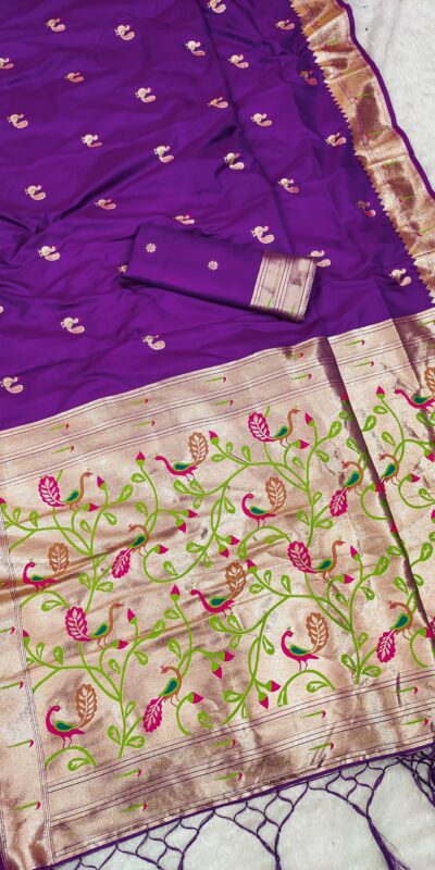 MB 389 Purple Soft Paithani Silk Saree with Lace Work & Zari Work. Affordable Price ₹2049. Delivery 4-6 Working Days. Shop now. | Sarees, Bollywood Sarees, Creative Sarees, Designer Sarees, Embroidered Sarees, Ethnic Saree, Modern Digital sarees, Party Wear Sarees