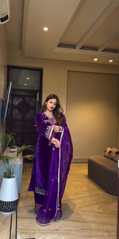 BE 416 Purple Embroidery Work Salwar Suit in Purple Velvet . Affordable Price ₹1999. Delivery 4-6 Working Days. Shop now. | Jump Suits, Tops & Bottoms, Track Suits, Salwar suit, Casual Suits, Creative suits, Designer Suits, Palazzo Suits, Party Wear Suits, Patiala Suits, Straight Suits, Trendy Wear