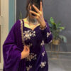 KD 1544 Purple Viscose Velvet Salwar Suit Perfect for Wedding, Party, Makar Sankranti, Onam, Pooja – . Affordable Price ₹1949. Delivery 4-6 Working D | Jump Suits, Salwar suit, Casual Suits, Creative suits, Designer Suits, Palazzo Suits, Party Wear Suits, Patiala Suits, Straight Suits