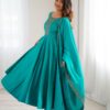 Rama Roman Chanderi Silk Handwork Salwar Suit