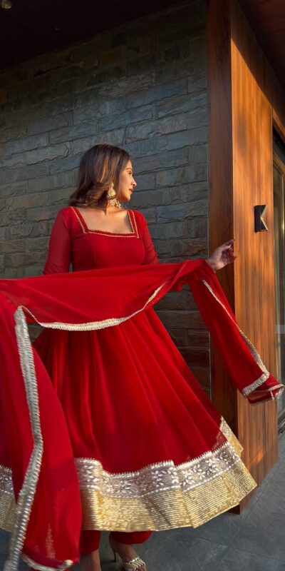 RTC 5961 Red in Color Blooming Georgette Lace Work Salwar Suit . Wedding, Party, Festive Grab it for ₹3049. Delivery 4-6 Working Days. Shop now. | Jump Suits, Salwar suit, Casual Suits, Creative suits, Designer Suits, Palazzo Suits, Party Wear Suits, Patiala Suits, Straight Suits