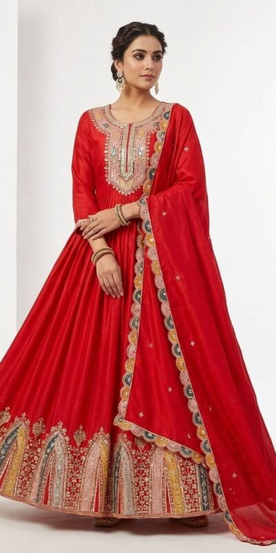 ZF 5002 Red Color Color Chinon Silk Salwar Suit with Embroidery Work. Festive Deal ₹2099. Delivery 4-6 Working Days. Shop now. | Jump Suits, Tops & Bottoms, Track Suits, Salwar suit, Casual Suits, Creative suits, Designer Suits, Palazzo Suits, Party Wear Suits, Patiala Suits, Straight Suits, Trendy Wear