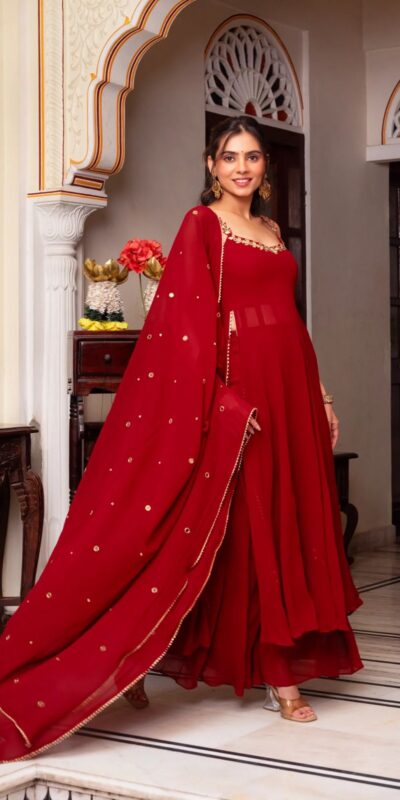 RTC 5889 Red Faux Georgette Salwar Suit with Lace Work & Mirror Work. Affordable Price ₹1999. Delivery 4-6 Working Days. Shop now. | Jump Suits, Tops & Bottoms, Track Suits, Salwar suit, Casual Suits, Creative suits, Designer Suits, Palazzo Suits, Party Wear Suits, Patiala Suits, Straight Suits, Trendy Wear