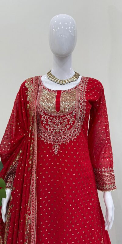 RTC 5899 Red Color Faux Georgette Salwar Suit with Lace Work. Exclusive Offer ₹2599. Delivery 4-6 Working Days. Shop now. | Jump Suits, Tops & Bottoms, Track Suits, Salwar suit, Casual Suits, Creative suits, Designer Suits, Palazzo Suits, Party Wear Suits, Patiala Suits, Straight Suits, Trendy Wear