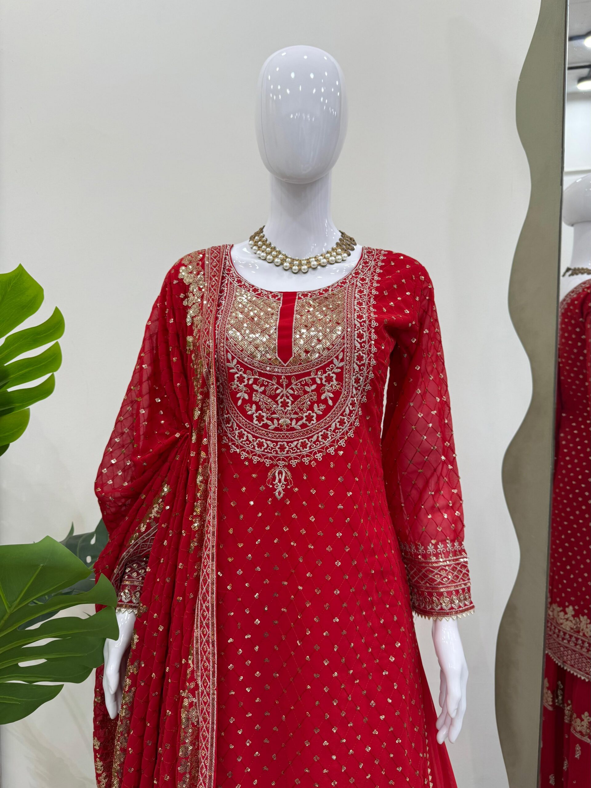 RTC 5899 Red Color Faux Georgette Salwar Suit with Lace Work. Exclusive Offer ₹2599. Delivery 4-6 Working Days. Shop now. | Jump Suits, Tops & Bottoms, Track Suits, Salwar suit, Casual Suits, Creative suits, Designer Suits, Palazzo Suits, Party Wear Suits, Patiala Suits, Straight Suits, Trendy Wear