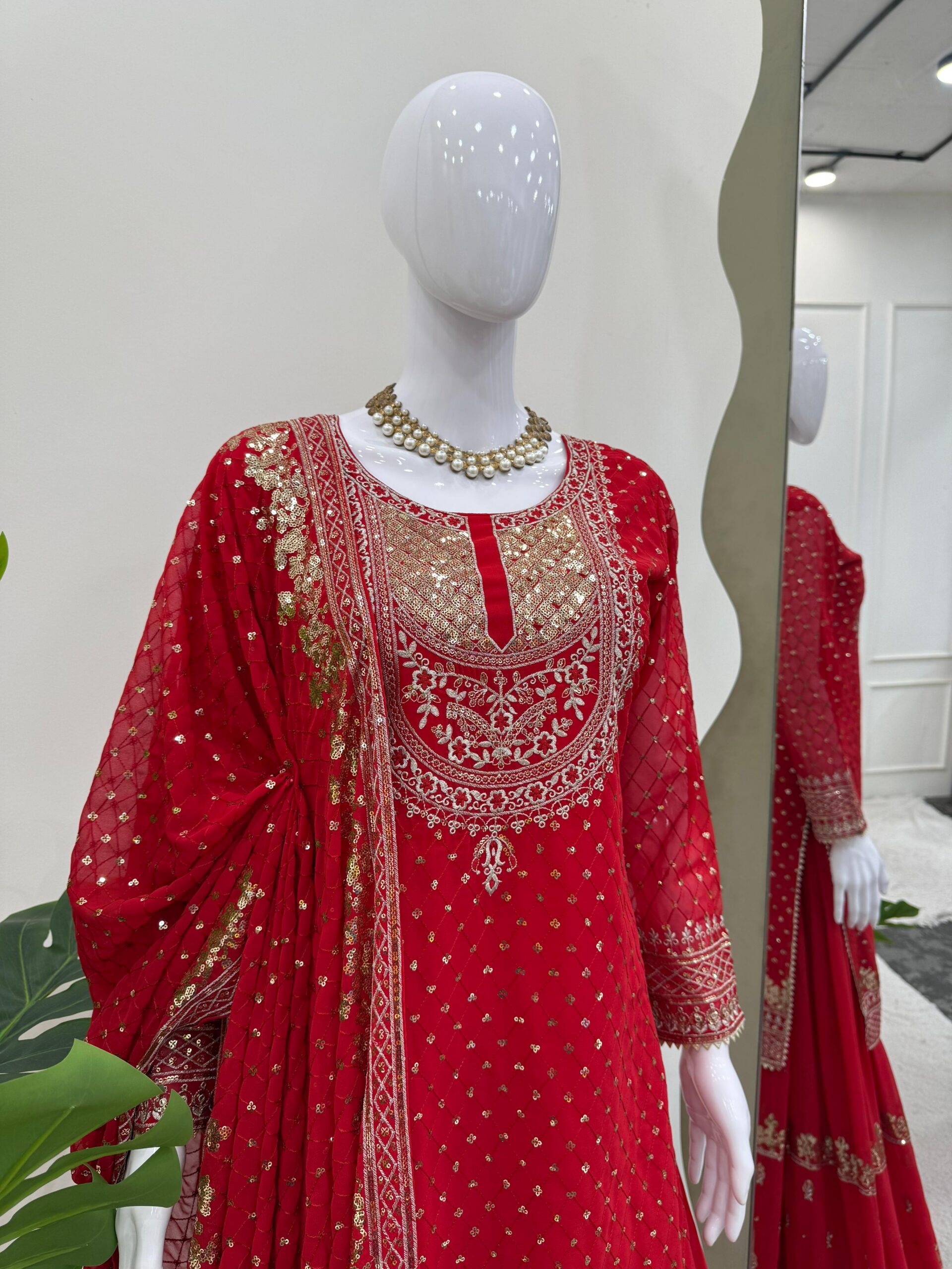 RTC 5899 Red Color Faux Georgette Salwar Suit with Lace Work. Exclusive Offer ₹2599. Delivery 4-6 Working Days. Shop now. | Jump Suits, Tops & Bottoms, Track Suits, Salwar suit, Casual Suits, Creative suits, Designer Suits, Palazzo Suits, Party Wear Suits, Patiala Suits, Straight Suits, Trendy Wear