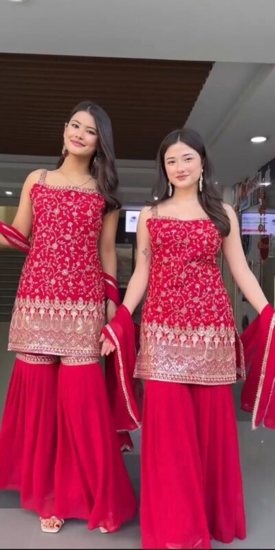 RTC 5855 Red in Color Faux Georgette Lace Work Salwar Suit . Wedding, Party, Festive Grab it for ₹1799. Delivery 4-6 Working Days. Shop now. | Jump Suits, Tops & Bottoms, Track Suits, Salwar suit, Casual Suits, Creative suits, Designer Suits, Palazzo Suits, Party Wear Suits, Patiala Suits, Straight Suits, Trendy Wear