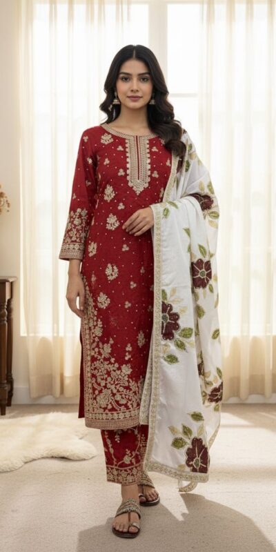 SRK 5315 Red Organza SILK Salwar Suit Perfect for Wedding, Party, Lohri, Ethnic Day, Eid – . Affordable Price ₹2499. Delivery 4-6 Working Days. | Jump Suits, Tops & Bottoms, Track Suits, Salwar suit, Casual Suits, Creative suits, Designer Suits, Palazzo Suits, Party Wear Suits, Patiala Suits, Straight Suits, Trendy Wear