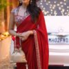 SC 1013 Red Rangoli Silk Saree Perfect for Wedding, Party, Diwali, Onam, Eid – . Get it for ₹1949. Delivery 4-6 Working Days. Shop now. | Sarees, Bollywood Sarees, Creative Sarees, Designer Sarees, Embroidered Sarees, Ethnic Saree, Modern Digital sarees, Party Wear Sarees