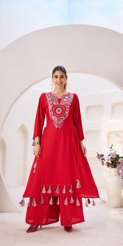 MF 912 Red in Rayon Cotton Embroidery & Mirror Work Salwar Suit . Introductory Price ₹1899. Delivery 4-6 Working Days. Shop now. | Jump Suits, Tops & Bottoms, Track Suits, Salwar suit, Casual Suits, Creative suits, Designer Suits, Palazzo Suits, Party Wear Suits, Patiala Suits, Straight Suits, Trendy Wear
