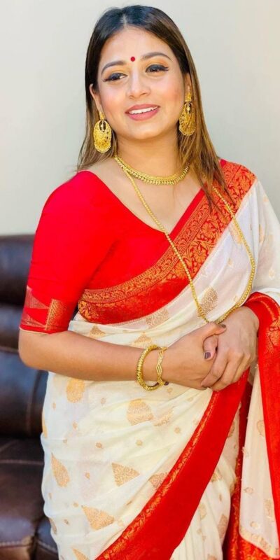 KPR 126 Red in Red Soft Lichi Silk Designer Work Saree . Wedding, Party, Festive, Events, Affordable Price ₹1499. Delivery 4-6 Working Days. Shop now. | Sarees, Bollywood Sarees, Creative Sarees, Designer Sarees, Embroidered Sarees, Ethnic Saree, Modern Digital sarees, Party Wear Sarees