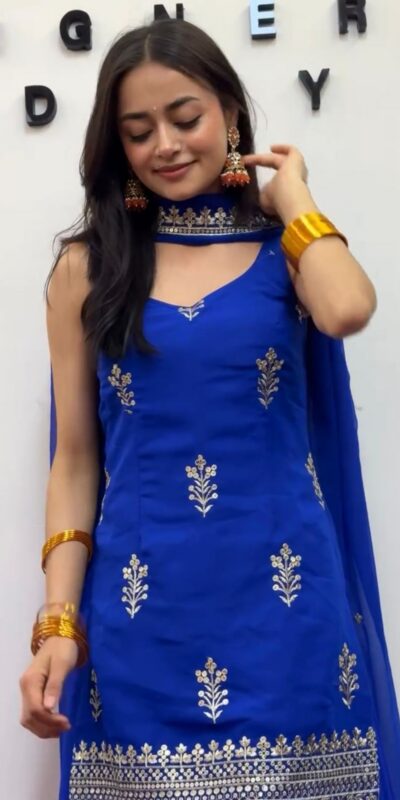RTC 5944 Royal Blue in Royal Blue Foux Gorgette. Lace Work Salwar Suit Affordable Price ₹1999. Delivery 4-6 Working Days. Shop now. | Jump Suits, Tops & Bottoms, Track Suits, Salwar suit, Casual Suits, Creative suits, Designer Suits, Palazzo Suits, Party Wear Suits, Patiala Suits, Straight Suits, Trendy Wear