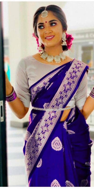 KPR 214 Royal Blue Soft Lichi Silk Saree Perfect for Wedding, Party, Family Gatherings, Housewarming, Haldi – . Introductory Price ₹1299. Delivery 4-6 Work | Sarees, Bollywood Sarees, Creative Sarees, Designer Sarees, Embroidered Sarees, Ethnic Saree, Modern Digital sarees, Party Wear Sarees