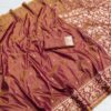 MB 197 Rust Color Banarasi Silk Saree with Zari Work & Lace Work. Exclusive Offer ₹1899. Delivery 4-6 Working Days. Shop now. | Sarees, Bollywood Sarees, Creative Sarees, Designer Sarees, Embroidered Sarees, Ethnic Saree, Modern Digital sarees, Party Wear Sarees