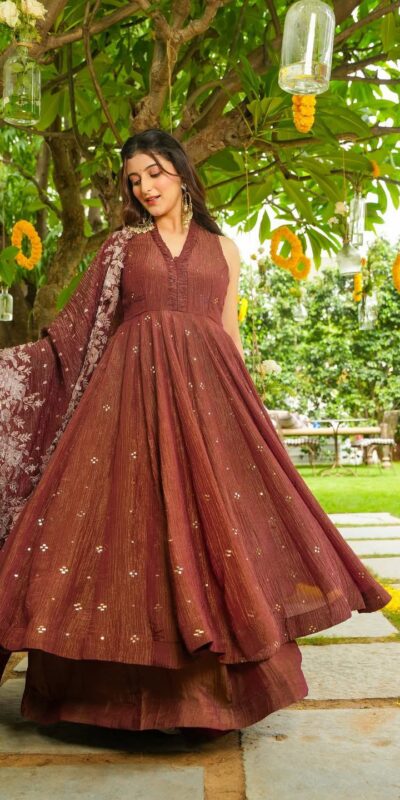 LG 2046 Rust Crunchy Salwar Suit with Embroidery Work. Wedding, Party, Festive, Events, Exclusive Offer ₹2099. Delivery 4-6 Working Days. Shop now. | Jump Suits, Salwar suit, Casual Suits, Creative suits, Designer Suits, Palazzo Suits, Party Wear Suits, Patiala Suits, Straight Suits