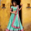 LNB 1901 Sky Blue Pure Chanderi Lehenga Choli with Embroidery Work & Thread Embroidery. Introductory Price ₹2399. Delivery 4-6 Working Days. Shop now. | Lehenga, Bollywood Lehenga, Creative Lehenga, Designer Lehenga, Embroidered Lehenga, Party Wear Lehenga