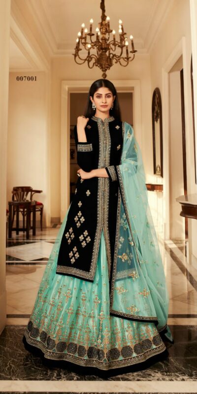 DS LT 7001 Sky Blue Georgette Lehenga Choli Perfect for Wedding, Party, Karwa Chauth, Holi, Baisakhi – . Grab it for ₹2099. Delivery 4-6 Working Days. | Lehenga, Bollywood Lehenga, Creative Lehenga, Designer Lehenga, Embroidered Lehenga, Party Wear Lehenga