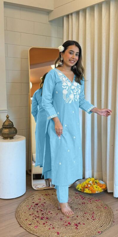MF 904 Sky Blue in Rayon Designer Wed Lakhnavi Style Work Salwar Suit . Get it for ₹1499. Delivery 4-6 Working Days. Shop now. | Jump Suits, Tops & Bottoms, Track Suits, Salwar suit, Casual Suits, Creative suits, Designer Suits, Palazzo Suits, Party Wear Suits, Patiala Suits, Straight Suits, Trendy Wear
