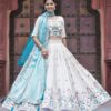 Ram 144 Sky Blue in Pure Tissue silk Embroidery Work Lehenga Choli . Available at ₹3349 only. Delivery 4-6 Working Days. Shop now. | Lehenga, Bollywood Lehenga, Creative Lehenga, Designer Lehenga, Embroidered Lehenga, Party Wear Lehenga