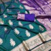 MB 1027 Teal in Banarasi Silk Zari Work & Lace Work Saree . Available at ₹1999 only. Delivery 4-6 Working Days. Shop now. | Sarees, Bollywood Sarees, Creative Sarees, Designer Sarees, Embroidered Sarees, Ethnic Saree, Modern Digital sarees, Party Wear Sarees