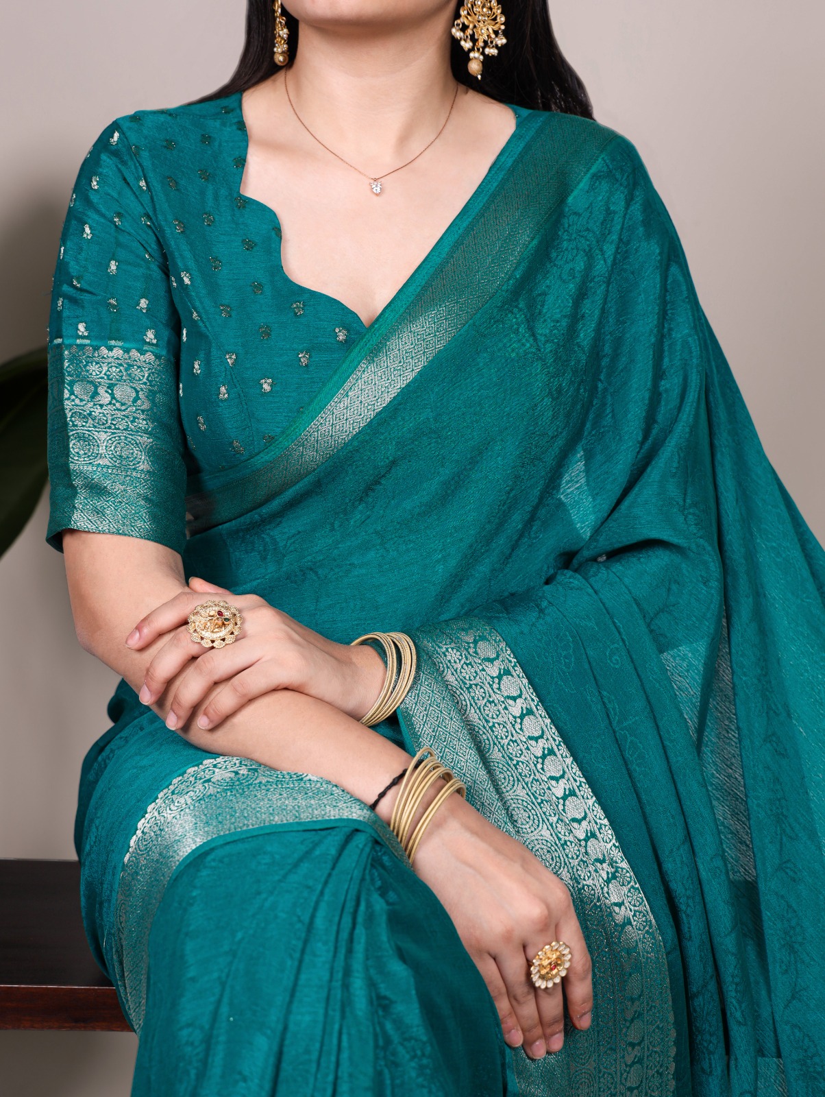 YNF 7916 Teal Chinon Saree with Zari Work. Wedding, Party, Festive, Events Festive Deal ₹1699. Delivery 4-6 Working Days. Shop now. | Sarees, Bollywood Sarees, Creative Sarees, Designer Sarees, Embroidered Sarees, Ethnic Saree, Modern Digital sarees, Party Wear Sarees