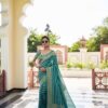 KPR 232 Teal Soft Lichi Silk Saree Perfect for Wedding, Party, Anniversary, Sangeet, Baby Shower – . Now at just ₹1399. Delivery 4-6 Working Days. Shop n | Sarees, Bollywood Sarees, Creative Sarees, Designer Sarees, Embroidered Sarees, Ethnic Saree, Modern Digital sarees, Party Wear Sarees