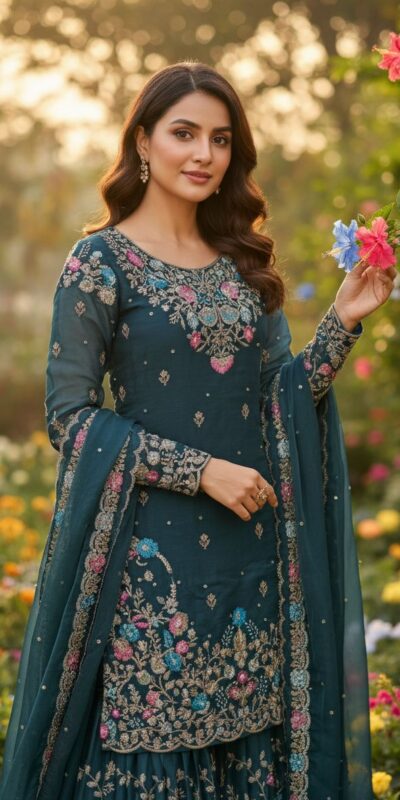 RTC 5956 Teal Organza Silk Salwar Suit Perfect for Wedding, Party, Mehendi, Lohri, Housewarming – . Special Price ₹3049. Delivery 4-6 Working Days. | Jump Suits, Salwar suit, Casual Suits, Creative suits, Designer Suits, Palazzo Suits, Party Wear Suits, Patiala Suits, Straight Suits
