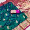 MB 28 Teal Pethani Silk Saree with Zari Work & Lace Work. Wedding, Party, Festive, Events Grab it for ₹2099. Delivery 4-6 Working Days. Shop now. | Sarees, Bollywood Sarees, Creative Sarees, Designer Sarees, Embroidered Sarees, Ethnic Saree, Modern Digital sarees, Party Wear Sarees
