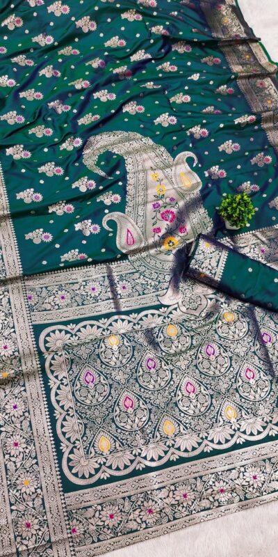 MB 3279 Teal Soft Banarasi Silk Saree with Lace Work & Zari Work. Festive Deal ₹1899. Delivery 4-6 Working Days. Shop now. | Sarees, Bollywood Sarees, Creative Sarees, Designer Sarees, Embroidered Sarees, Ethnic Saree, Modern Digital sarees, Party Wear Sarees